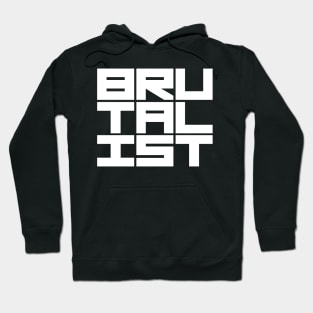 Brutalist Bold Text Hoodie